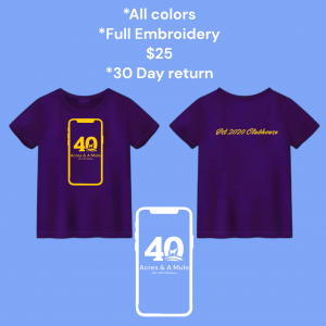 40 Acres & A Mule Est. 2020 Clubhouse Tee